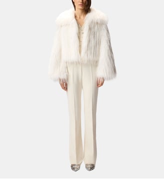 Caban en fourrure synthétique - Pinko - Blanc