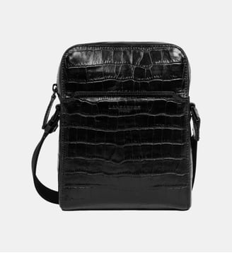 Sac trotteur Exo Root en cuir - Lancaster - Noir