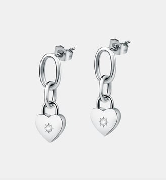 Boucles d'oreilles en acier ABBRACCIO - Morellato - Argent