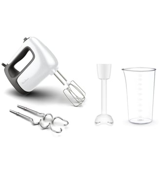 Batteur PREP'MIX+ 500W HM461110 + 2 accessoires - Moulinex - Coloris unique