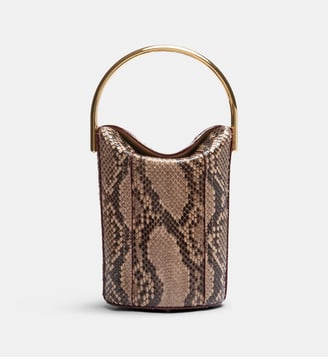 Mini sac seau rigide - Lancel - Camel