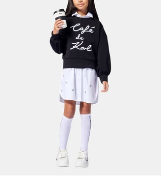 Sweat-shirt avec broderie - Karl Lagerfeld Kids - Black