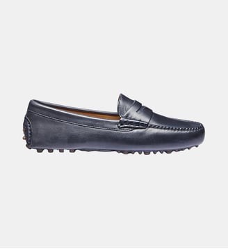 Mocassin driver hampton - cuir lisse - Fairmount - Bleu marine