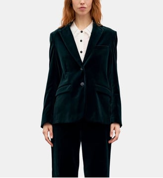 Veste en velours ras - JYNA - Gerard Darel - Vert