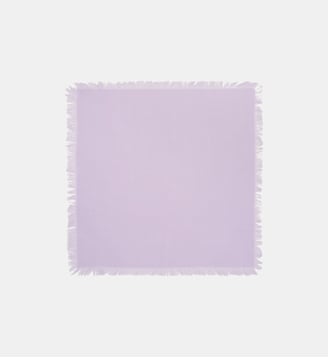 Foulard à fines franges en cachemire - Bompard - Violet foncé
