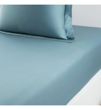 Drap housse en satin Yves Delorme