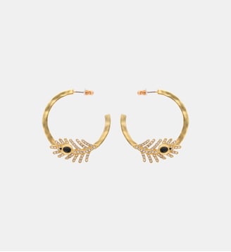 Boucles d'oreilles créoles CARMELLE - Hipanema - Noir