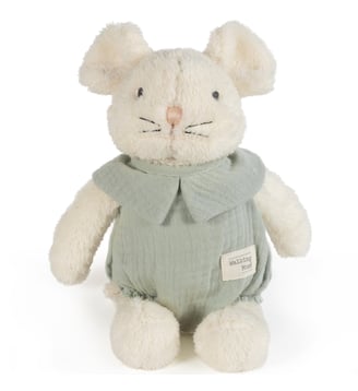 Peluche souris Poppy - Walking Mum - Vert d'eau