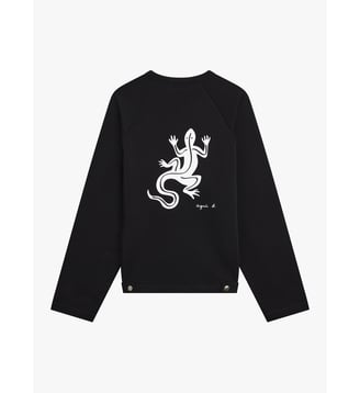 cardigan en coton sérigraphié Agnès b.
