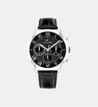 Montre Th-oxford Noir 1710725 - Tommy Hilfiger - Argenté