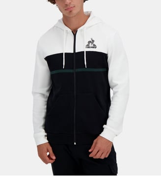 Sweat zippé à capuche  Contemporain - Le Coq Sportif - Blanc