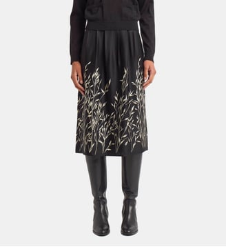 jupe Cerise en viscose artiste MA ZA SI - Agnès b. - Noir
