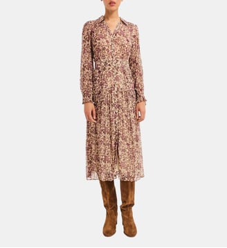 Robe longue en mousseline fleurie - CECIL Pablo
