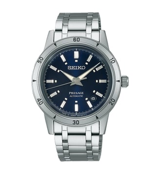 Montre automatique Presage Bleu SRPL07J1 - Seiko - Argenté