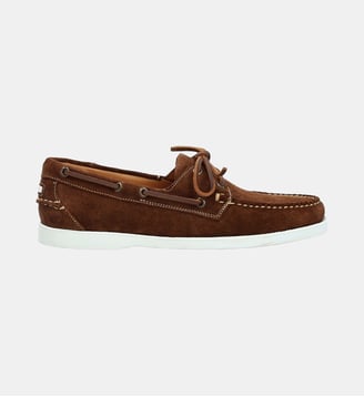 Bateau chaussures bateaux newport - cuir velours - Fairmount - Marron