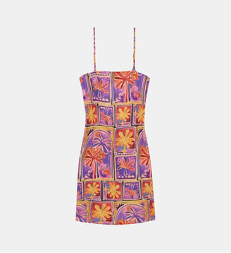 Robe courte trapèze imprimé imprimé RINEL - La Petite Etoile - Carre