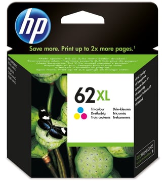 Cartouche d'encre 62 XL 3 couleurs HP