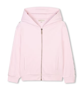 Cardigan molletonné à capuche - Michael Kors Kids - Crème