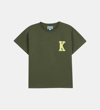 Tee-shirt manches courtes - Kenzo Kids - Vert kaki