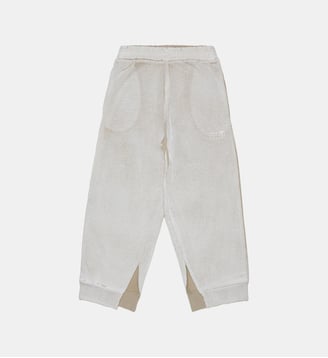 Pantalon en molleton avec logo - MM6 Maison Margiela - Chameau chaud