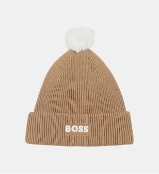 Bonnet tricot avec pompon BOSS Kidswear