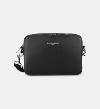 Petite sacoche Paris  en cuir - Lancaster - Noir