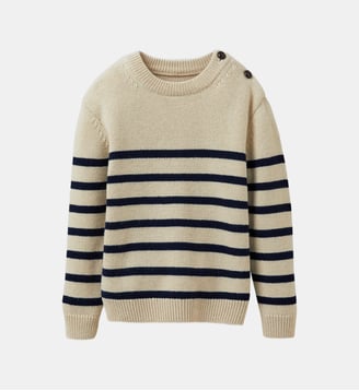Pull marinière  en laine majoritaire Cyrillus