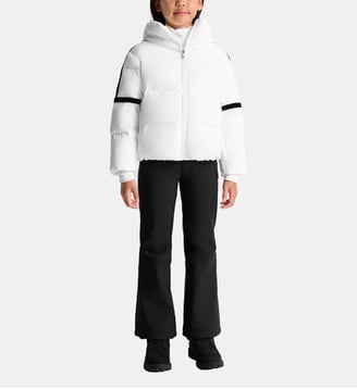 Doudoune barsy jr col montant coupe regular - Fusalp - Neige et noir