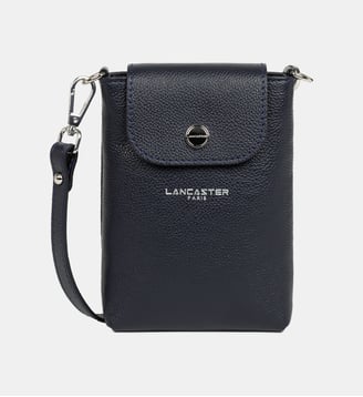 Pochette smartphone Milano Bao en cuir - Lancaster - Bleu foncé