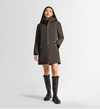 Manteau misha col montant coupe regular - Fusalp - Kaki