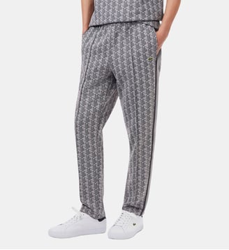 Pantalon de survêtement Paris monogramme - Lacoste - Gris clair et gris foncé