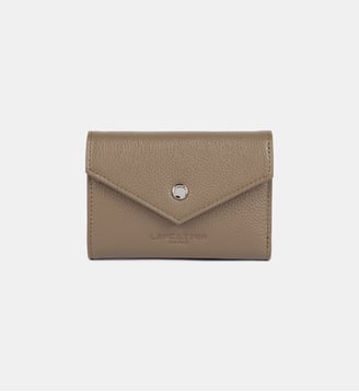 Porte-cartes Foulonné PM en cuir - Lancaster - Sable foncé
