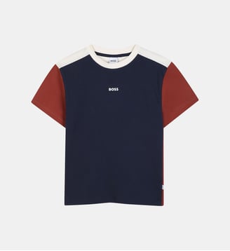 Tee-shirt manches courtes - BOSS Kidswear - Bleu cargo