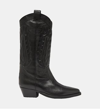 Bottes Delea Western en cuir - Jonak - Noir