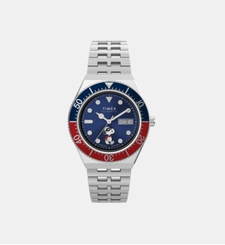 Montre automatique Q timex Bleu foncé TW2W47500 - Timex - Argenté