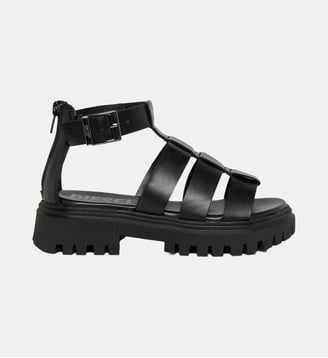 Sandales avec logo - Diesel Kids - Noir