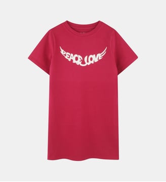 Robe de plage - Zadig&Voltaire Kids - Rouge framboise