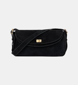 Sac LE MAMBO en suède - Sandro - Noir