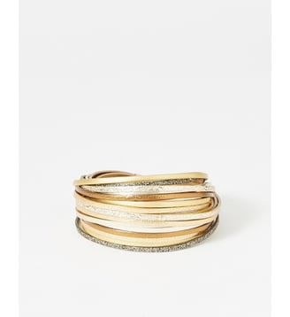 bracelet cuirs Magnum My Way - Flowers for Zoe - Marron