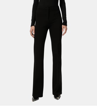 Pantalon flare en maille roma - Pinko - Limousine noire