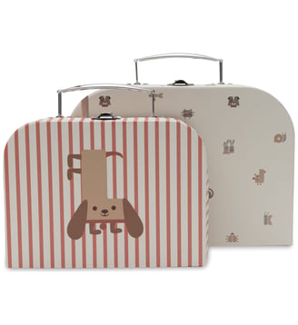 Lot de 2 valisettes - Jollein - Rouge