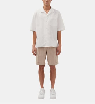Chemise resort 1/2 Regular Col revers - Studio Seidensticker - Blanc