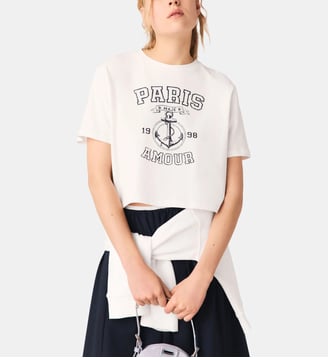 Tee-shirt à imprimé marin - Maje - Blanc