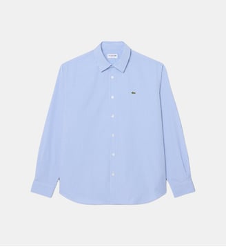 Chemise pinpoint à carreaux regular fit - Lacoste - Bleu blanc