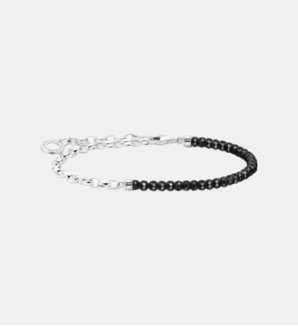 Bracelet avec perles noires - Thomas Sabo - Argent