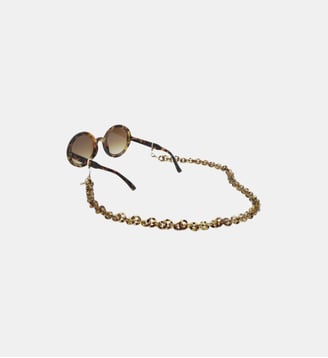 Chaîne de lunettes Yoko écaille marron - La Coque Française - Marron