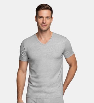 T-shirt col V Thermo - Impetus - Gris