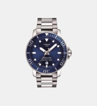 Montre automatique Seastar Bleu T1204071104103 - Tissot - Argenté