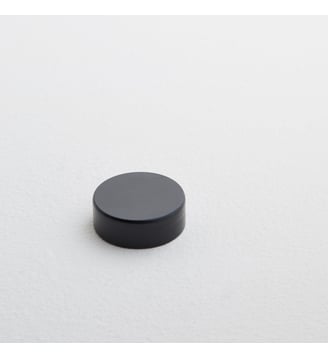 Embout cylindrique ALMA  Vendu à l'unité - Madura - Noir mat