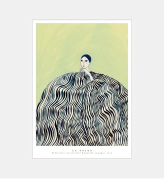 Poster   Zebra Coat - La Poire - Poster & Frame - Multicolore